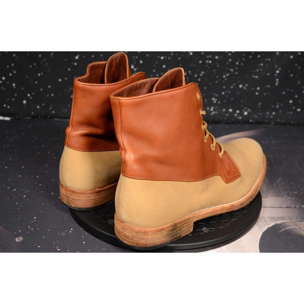 Salvatore Ferragamo Boots Mens Size 11.5D Brown Two‎ Tone Made in Italy NU 2630 - Picture 3 of 12